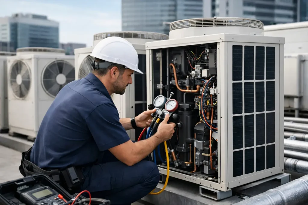 Guia de manutenção VRF para reduzir paradas