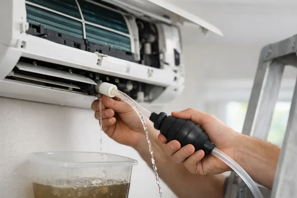 Como limpar dreno entupido do ar-condicionado